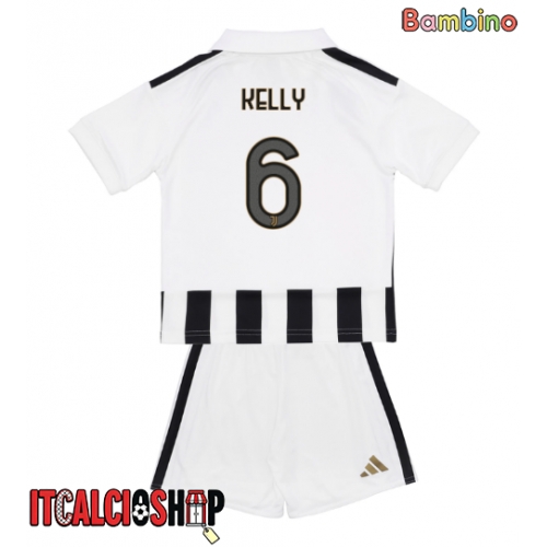 Juventus Lloyd Kelly #6 Prima Maglia Bambino 2026-27 Manica Corta (+ Pantaloni corti)